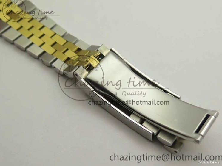 0131 Flexible DateJust 41 126334 904L SS YG DJF 1:1 Best Edition Gold Dial Diamond Markers on SS YG Jubilee Bracelet A 3250